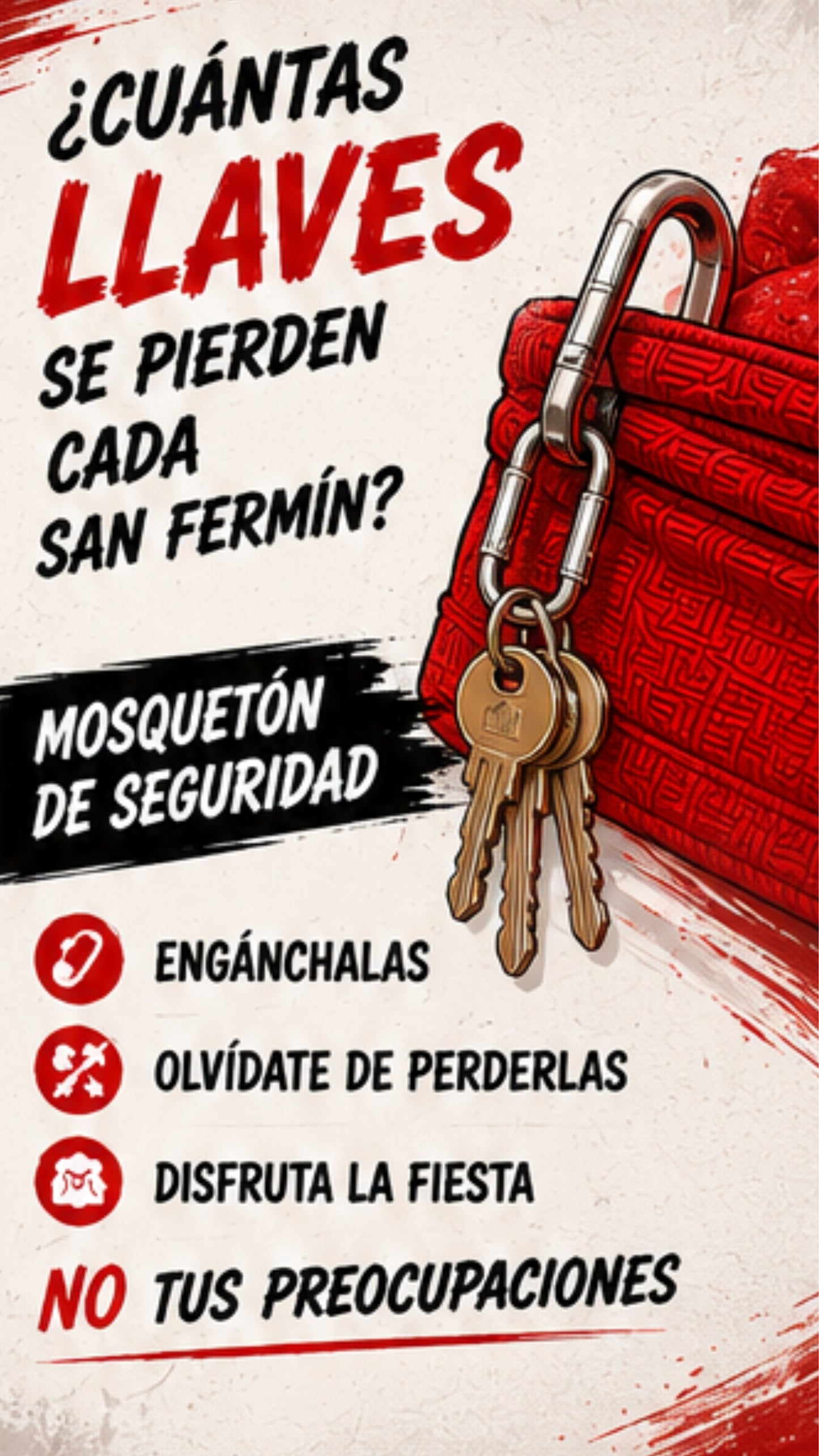Faja San Fermín con Bolsillos y Cremallera (Oficial) + Tarjeta RFID Gratis + ENVIO GRATIS
