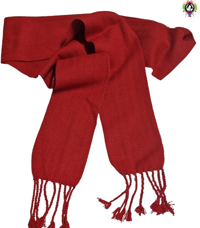 Faja San Fermín roja oficial con bolsillos ocultos y flecos