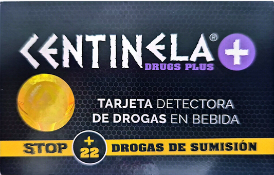 Tarjeta Centinela Plus - Detector de droga en Bebidas / Seguridad Personal